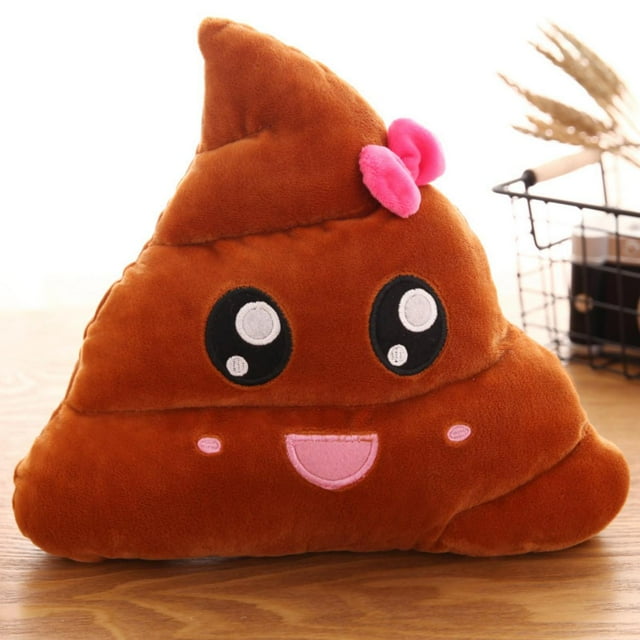 QQ Expression Colorful Dung Bucket Poop Funny Pillow Quietly Style, Super Soft And Huggable, Soft Plush Doll Ugly Cute Plush Toy, Plush Pillow Plush Doll Anime Role-Playing Peripheral Props,LG211