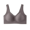 thumbnail image 2 of Jelly Bras for Women, Lifting Wirefree Supportive Push up Soft Breathable Coffee Bras for Women, 2 of 6