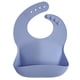 thumbnail image 1 of Babero de silicona para bebé, ajuste ajustable, impermeable, azul, 1 of 7