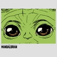 thumbnail image 2 of Women's Star Wars: The Mandalorian The Child Hypnotic Eyes Racerback Tank Top White Heather X Small, 2 of 4