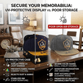 thumbnail image 6 of Max Protection Baseball Hat Display Case with 3/16" UV Protected Acrylic - Premium Cap Display with Mirrored Back for Collectors - Dustproof Baseball Cap Storage, 6 of 8