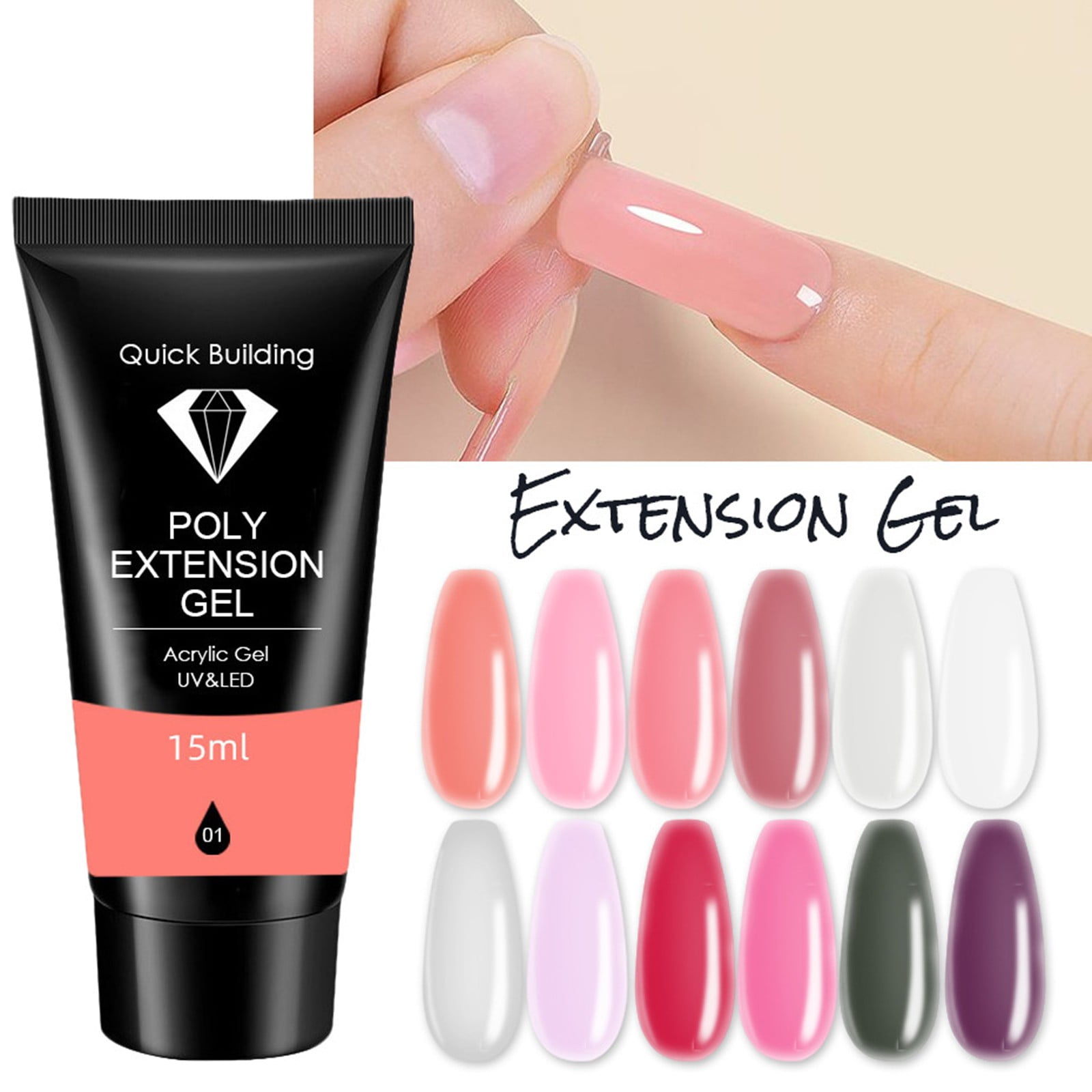 Nail for Girls Ages 10-12 Cuticle for Gel Polish Nails Light Acrylic Top Coat And Base Coat Baby Fingernail Polish Color Wipes Gel Polish Full Size Bottles Jelly Nail Gel Gel Polish Reflective Glitter
