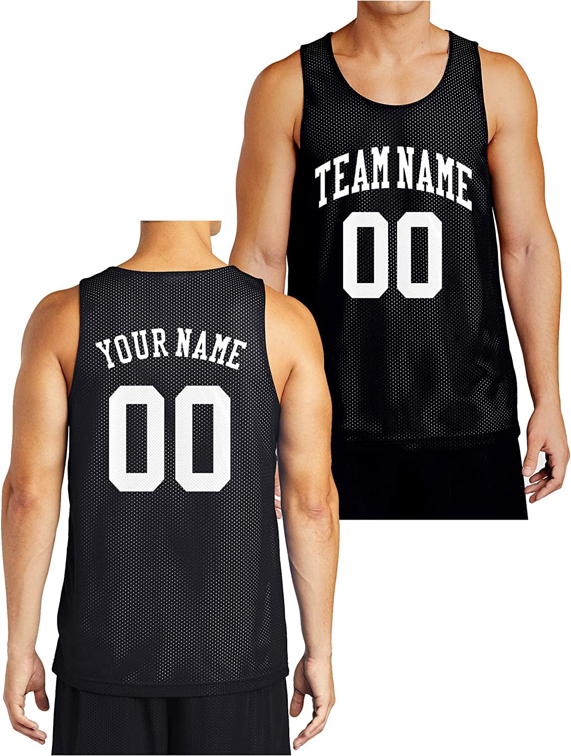 Custom Reversible Basketball Jersey - Front and Back 