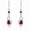 01-Garnet, variant on FANCIME Women's S925 Sterling Silver December Birthstone Blue Topaz Teardrop Infinity Dangle Earrings, Birthday Gifts for Mom