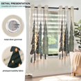 thumbnail image 3 of Yayeee Window Curtains Light Filtering 63"x42" Grommet Panel Pair Home Living Room Decor, Beige Christmas Trees, 3 of 7
