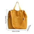 thumbnail image 6 of Large Canvas Tote Bag for Women Casual Crossbody Shoulder Purse Work Travel Tote Messenger Handbags, 6 of 6
