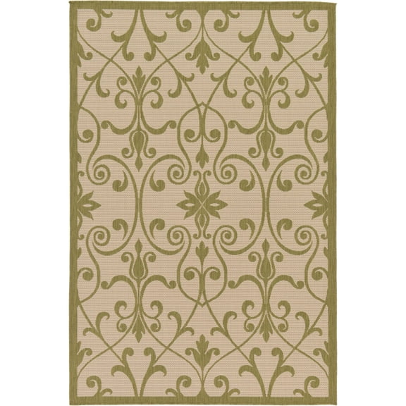 Unique Loom Gate Outdoor Vintage Geometric Area Rug or Runner