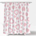 thumbnail image 5 of Valentine''s Day Shower Curtain Romantic Pink Heart Sweet Love Sweetheart Wedding Lover Modern Bath Curtain with Hooks, 5 of 6