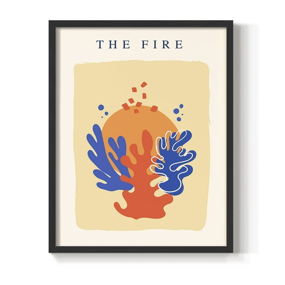 Matisse CCCXVI in Black Solid Wood 8 x 10 Framed Print