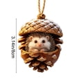 thumbnail image 3 of Kbndieu Forest Animal Christmas Acorn Ornaments, Woodland Animal Ornaments for Tree, Christmas Tree Hanging Decorations for Animal Lovers & Home Holiday Decor, 3 of 7
