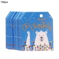 thumbnail image 2 of 100pcs Christmas Hangtags Decorative Paper Hangtags; Christmas Tree Paper Tags Christmas Tree Labels for Wrapping Decor, Type 7, 2 of 8