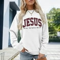 thumbnail image 2 of Christmas Sweatshirt for Women 2026 Fall Winter Crewneck Bible Verse Christian Sweat Shirts Pullover Top, 2 of 4