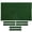 Green, variant on 8ft/7ft Billiard Pool Table Cloth Snooker Felt Cushion Replacement - 8ft Green