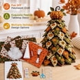 thumbnail image 3 of 2026 New Halloween DIY Quilted Fabric Pumpkin Tree Kit, DIY Patchwork Craft Set for Beginners, Handmade Tabletop Holiday Decor for Mantel, Office, and Shelf Display, 3 of 6