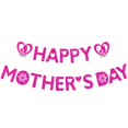 thumbnail image 3 of Lubelski 1 Set Party Banner Delicate Reusable Paper Art Happy Mothers Day Hanging Flag Banner with Ribbon Scene Layout Prop, 3 of 8