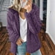 thumbnail image 2 of Abrigos de Invierno Para Mujer Moda Casual Sólido Con Capucha Felpa Chaquetas Cálidas Cremallera Chaqueta de Punto Odeerbi ODB174455, 2 of 6
