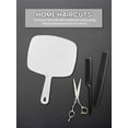 thumbnail image 5 of Nicole Fantini's Professional Salon Hair Stylist Large Handheld Mirror w/Handle Wide Angle Barber Hairdressing Mirror Square Makeup Mirror: Set of 6 Assorted Mirrors, 5 of 5