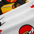 thumbnail image 5 of Manfei Cute Race Car Kitchen Curtains,Kawaii Stars Black Out Curtains Pack of 2 (42x63 Each),White, 5 of 7