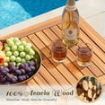 thumbnail image 4 of Lacoo 8 Pieces Acacia Wood Patio Conversation Set, Outdoor Furniture Set with Comfy Cushions, Beige, 4 of 8