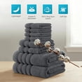 thumbnail image 6 of Utopia Towels 8 Piece Towel Set – Super Absorbent & Quicker-to-Dry, Thick 100% Ring Spun Cotton Towels for Bathroom, Spa & Hotel – 2 Bath, 2 Hand, 4 Washcloths, Grey, 6 of 8