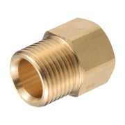 Unique Bargains Pressure Washer Connector Fitting M18x1.5 to G1/2" Male and Female Hose Adapter Accessories Brass