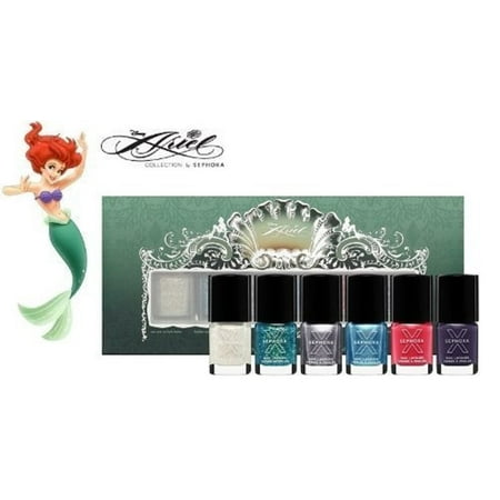 Sephora Disney Ariel Collection 6 Piece ongles édition limitée Set polonais