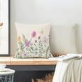 thumbnail image 4 of Spring Pillow Covers 16 X 16 Inch Set of 2, Farmhouse Flower Plant Throw Pillow Covers Outdoor Spring Rustic Decorative Cushion Case for Couch Home Sofa Living Room, 4 of 6