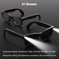thumbnail image 4 of AI Smart Glasses for Men Women , Bluetooth,Real Time Translation,Voice Assistant, Open-Ear Audio for Travel, Meetings, 4 of 9