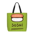 thumbnail image 1 of Fotbe Fresh Sushi Bolsa Tote con Estampado para Mujer, Bolsos con Cremallera, Bolsa de Hombro Casual de Gran Capacidad con Bolsillos Internos, 1 of 7