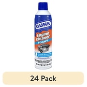 (24 pack) GUNK FEB-1 Foamy Engine Cleaner and Degreaser for Cars and Trucks, Aerosol, 17 oz