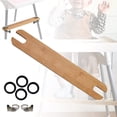 thumbnail image 1 of TLBB Reposapiés para Silla Alta, Pedal para Silla Alta para bebé de bambú Natural con Altura Ajustable, Adecuado para reposapiés para Silla Alta IKEA Antilop, 1 of 5