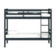 thumbnail image 4 of Hillsale Campbell Wood Twin over Twin Convertible Bunk Bed, Navy, 4 of 14