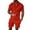 Red, variant on Mens Shorts Set Two Piece Set Casual Polo Shirts & Shorts Summer Clothes for Men Beach Shorts Vacation Outfit