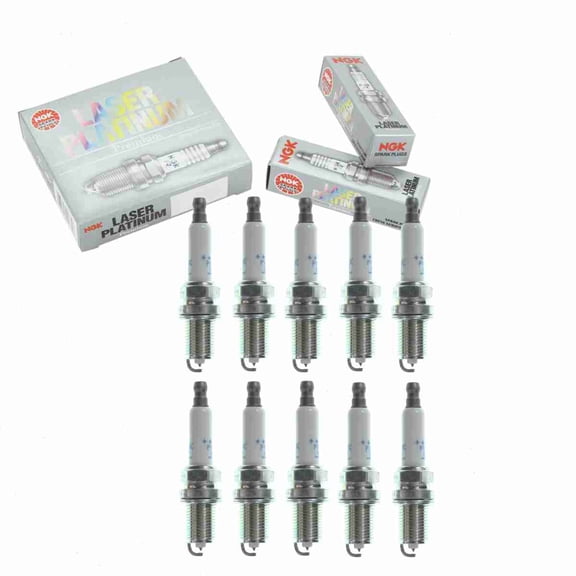 10 pc NGK 94460 Laser Platinum Spark Plugs for 101 905 611 G 4701 IK16TT Ignition Wire Secondary Fits select: 2011-2015,2017-2019 AUDI Q7