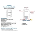 thumbnail image 3 of For Tuya Zigbee Smart Switch with Temperature Humidity Sensor 16A 3000W Thermostat for Alexa Home Yandex, 3 of 5