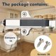 thumbnail image 5 of 10 Pack Soft Close Cabinet Dampers, Compatible with Cabinet Doors/Wardrobe Doors, Metal Soft Close Cabinet Door Dampers with Screws, 5 of 5