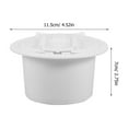 thumbnail image 4 of Miangastore Rv Cable Pass Through White Electric Rv Cable Hatch Plastic 1 Set 4.5X4.5X2.8In, 4 of 8