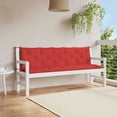 thumbnail image 1 of vidaXL Coussins de Banc Intérieur/extérieur 2 Pcs, Antidérapants, Hydrofuges, Rouge 70.9"x19.7"x2.8", 1 of 6