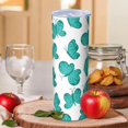 thumbnail image 2 of Butterfly 20 Oz Stainless Steel Skinny Tumbler – Vacuum Insulated Slim Travel Cup with Lid & Stainless Steel Straw, 360° Full Wrap Printed Tumbler for Home, Office & Outdoor Use, Spring, 2 of 6