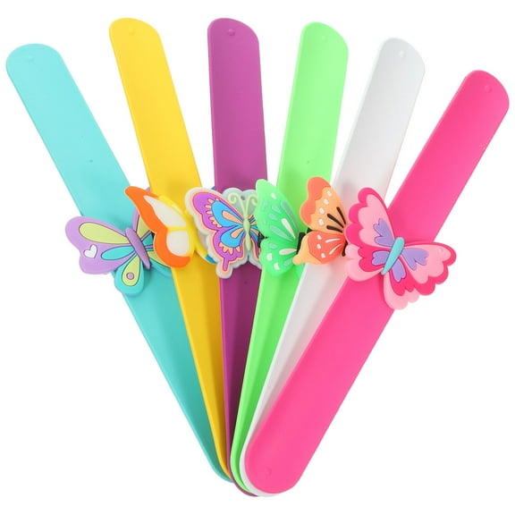 NIAIZEK Butterfly Silicone Slap Bands for Kids Party Favors Comfortable Wear Colorful Fun Accessories
