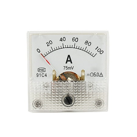 Unique Bargains Miniature DC 0-100A Analog Panel Meter Ammeter 91C4