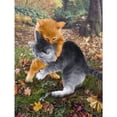 thumbnail image 1 of Cuadros Decorativos Kits de pintura de diamantes 5D DIY Taladro redondo completo Jugando Gato Mosaico (L3186) DQrwqpou Nuevos Originales, 1 of 1