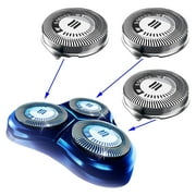 HQ8 Replacement Heads for Philips Norelco Aquatec Shavers, Razor Blades for PT720 AT880 AT810 Heads, HQ8 Blades, 3-Pack