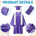 thumbnail image 6 of Alaiyaky Preschool Kindergarten Graduation Cap and Gown with Tassel & Certificate, Graduation Gown for Toddler Kids, 6 of 7