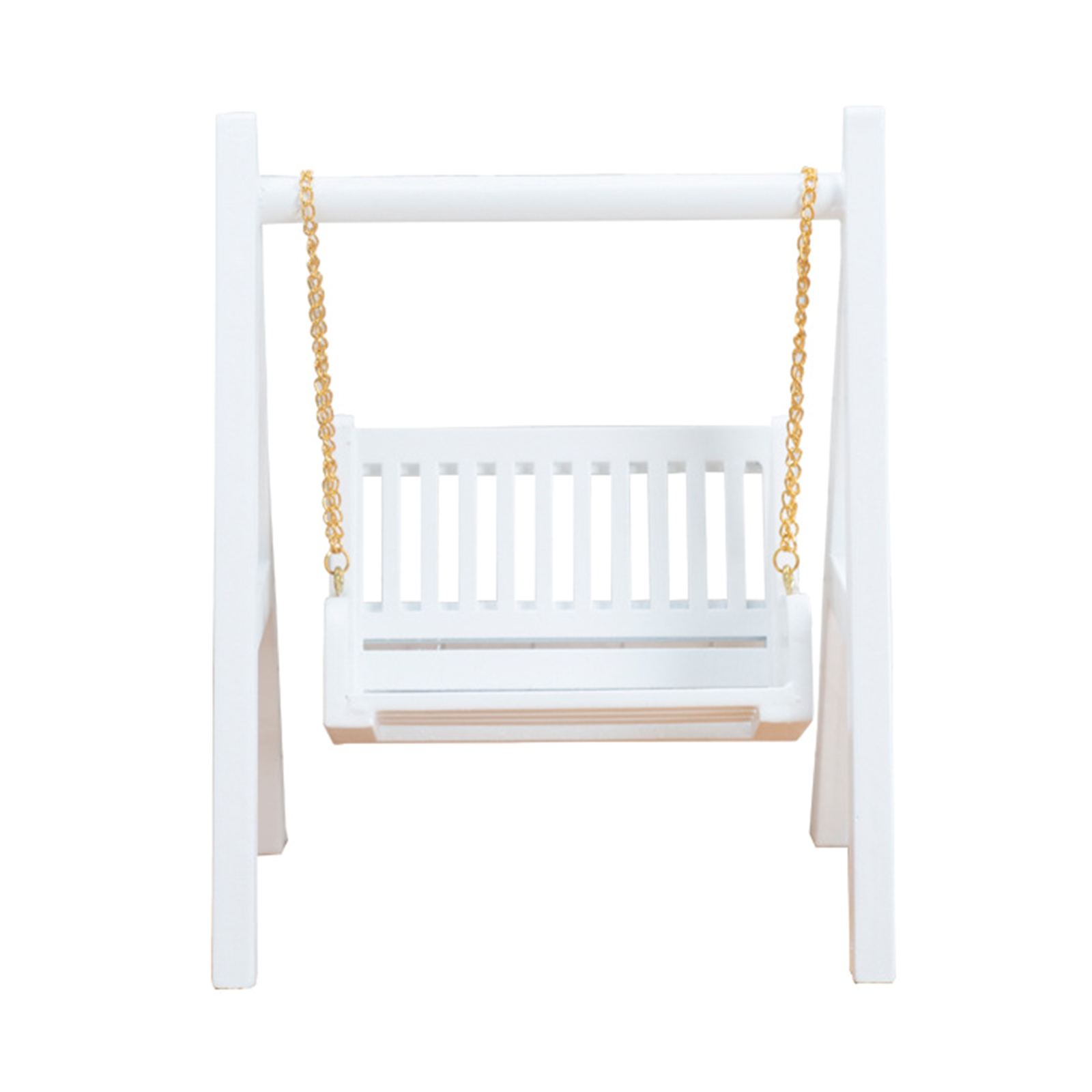 Dollhouse Garden Accessory Miniature Model Swing Chair Realistic Swings