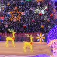 thumbnail image 2 of 3 uds. De renos navideños iluminados, ciervos centelleantes de Navidad, decoración de jardín al aire libre-AM, 2 of 5