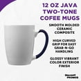 thumbnail image 3 of Java Two-Tone Coffee Mugs 12 oz. Set of 10, Bulk Pack - Perfect for Coffee, Tea, Espresso, Hot Cocoa, Other Beverages - Cobalt Blue, 3 of 4