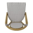 thumbnail image 5 of Christopher Knight Home Remi Outdoor French Cafe Style Chairs (Set of 2) by  Gray + White + Bamboo Print Finish, 5 of 5