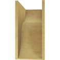 thumbnail image 4 of 11"W x 22"D x 22"H Classic Carmel Rough Cedar Woodgrain TimberThane Corbel, Primed Tan, 4 of 6