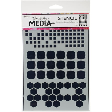 UPC: 0789541058298 | Dina Wakley Media Stencils 9 X6 -Shape Mashup